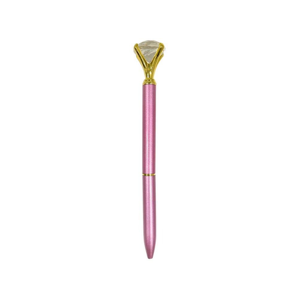 Dark Pink Diamond Topped Writing Pen